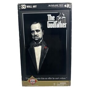 2007 McFARLANE TOYS Pop Culture Masterworks 3D Wall Art The Godfather Movie NIB